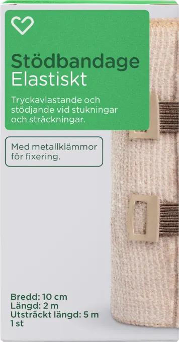 Hjärtats Stödbandage Elastiskt 10cm x 5m 1st Hjärtats