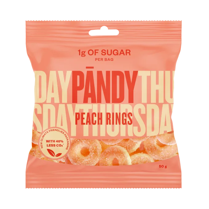Pändy Candy Peach Rings 50 g Pändy