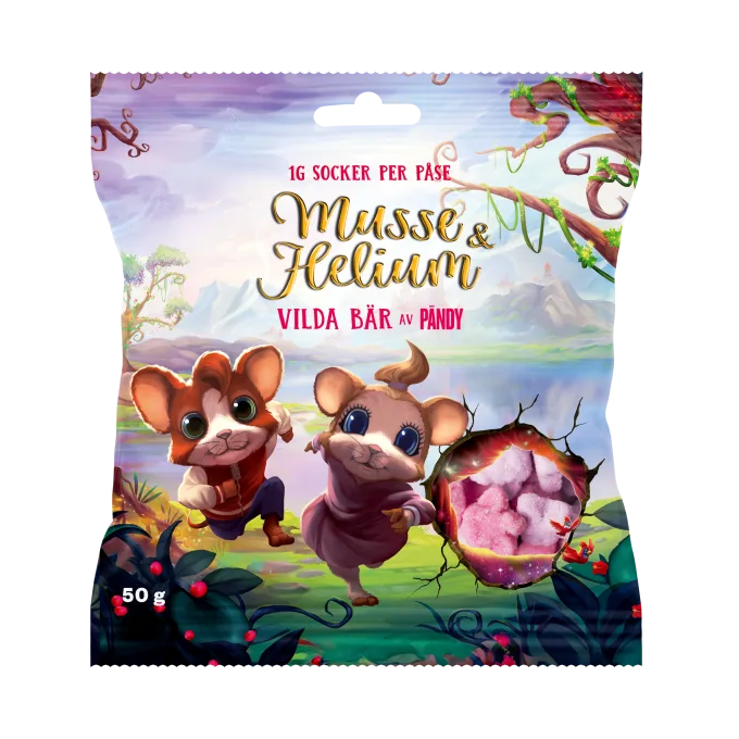 Pändy Candy Musse & Helium Vilda Bär 50 g Pändy