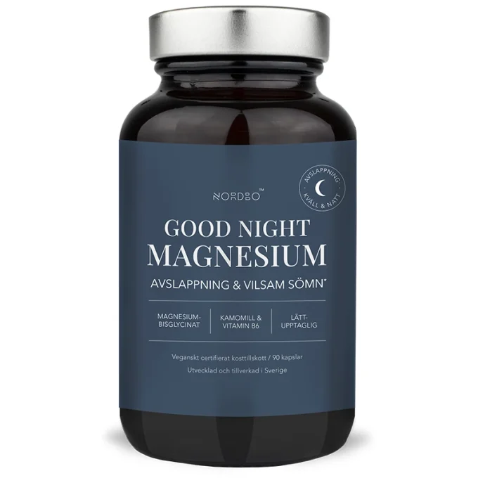 Nordbo Good Night Magnesium 90 kapslar Nordbo