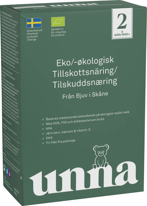 Unna Ekologisk Tillskottsnäring Steg 2 600 g Unna