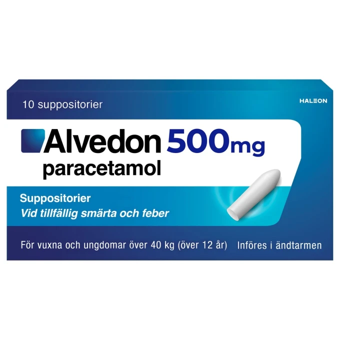 Alvedon suppositorium 500 mg 10 st Alvedon