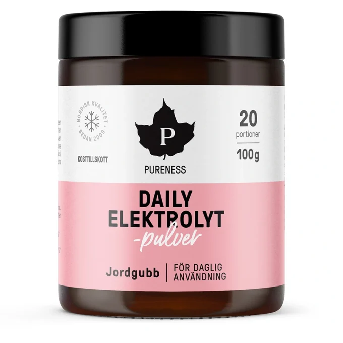 Pureness Daily Elektrolytpulver Jordgubbe 100 g Pureness