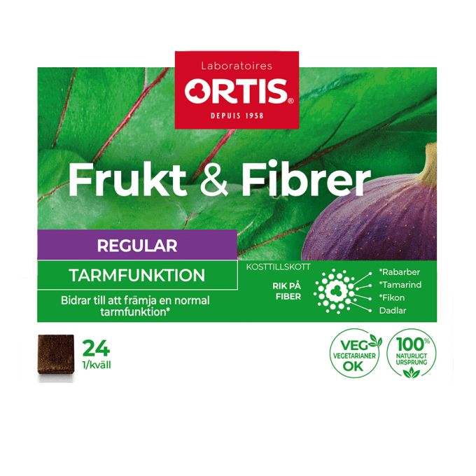 Frukt & Fibrer Tuggtärning 24 st Frukt & Fibrer