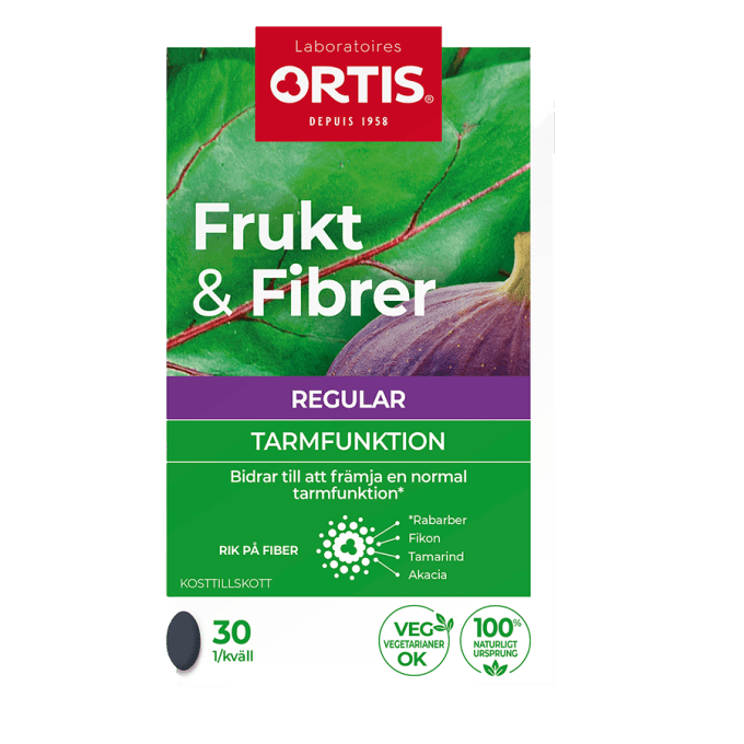 Frukt & Fibrer Tablett 30 st Frukt & Fibrer