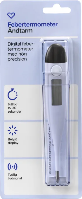 Hjärtats Febertermometer Ändtarm Hjärtats