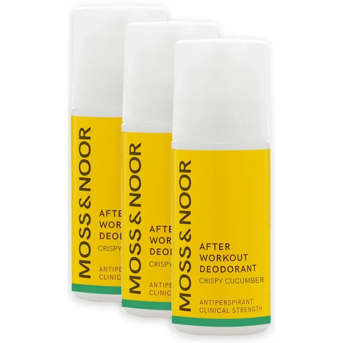 Moss & Noor After Workout Deodorant Crispy Cucumber 3-pack Moss & noor