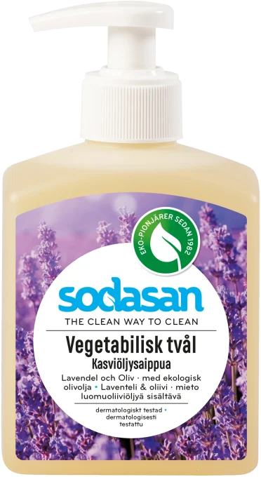 Sodasan Ekologisk Tvål Lavendel & Oliv 300 ml Sodasan