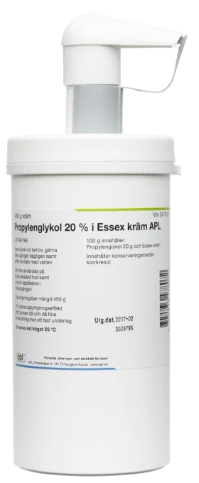 Propylenglykol i Essex kräm APL 20% 480 g Apl