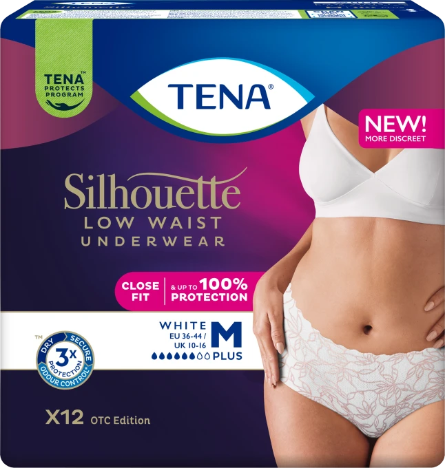 TENA Silhouette Plus M White 12 st Tena