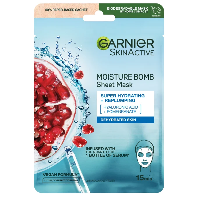 Garnier SkinActive Moisture Bomb Super Hydrating & Replumping Sheet Mask 28 g Garnier