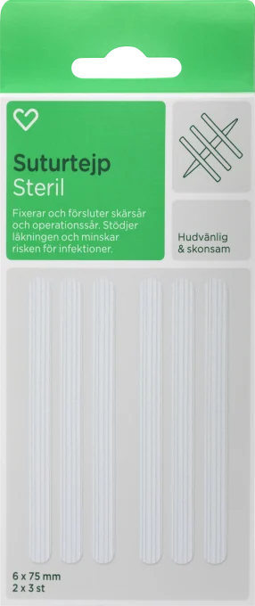 Hjärtats Suturtejp 6st Hjärtats