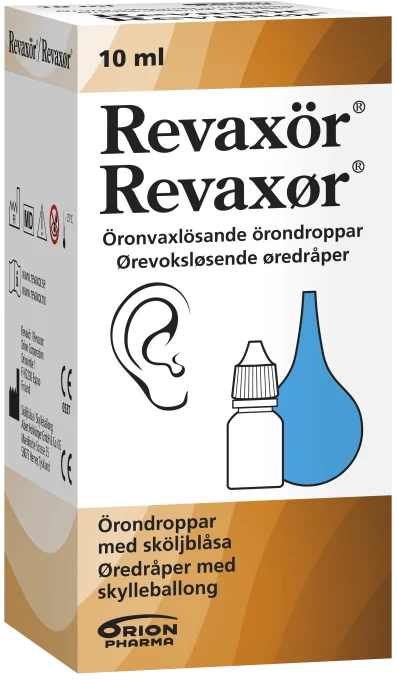 Revaxör Örondroppar med sköljblåsa 10 ml Revaxör