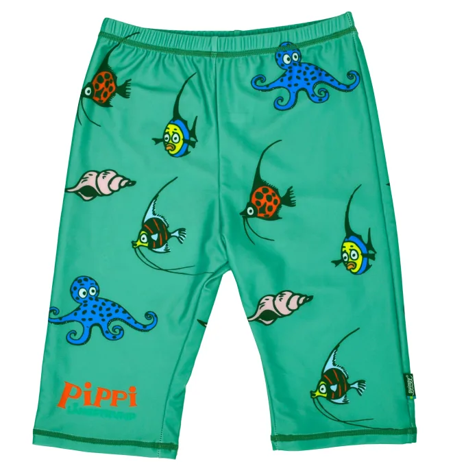 Swimpy UV-shorts Pippi Söderhavet Grön 98-104 Swimpy