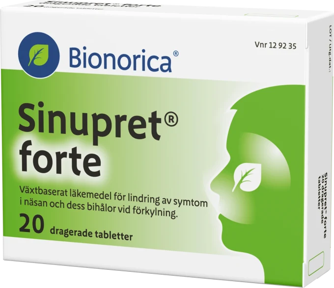 Sinupret forte dragerad tablett 20 st Sinupret