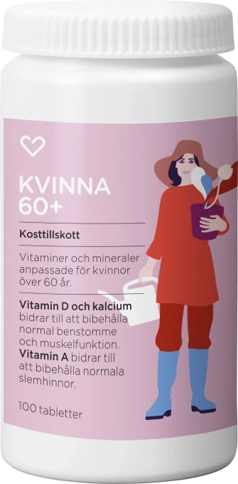 Hjärtats Multivitamin Kvinna 60+ Tablett 100st Hjärtats