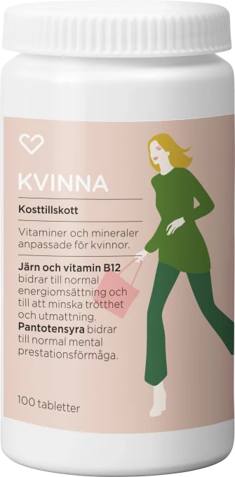Hjärtats Multivitamin Kvinna Tablett 100st Hjärtats