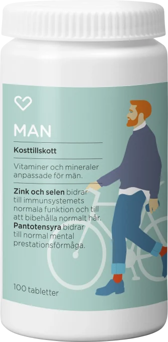Hjärtats Multivitamin Man Tablett 100st Hjärtats