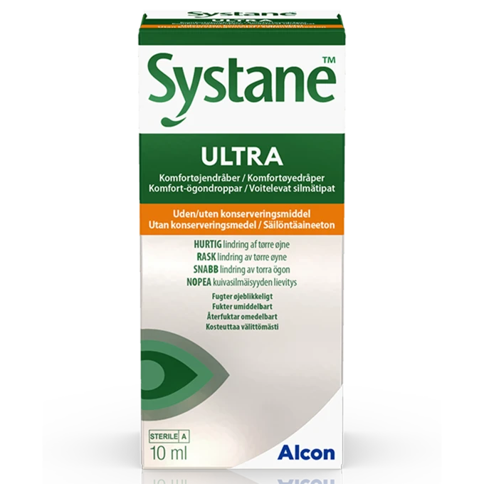 Systane Ultra Ögondroppar Utan Konserveringsmedel 10ml Systane