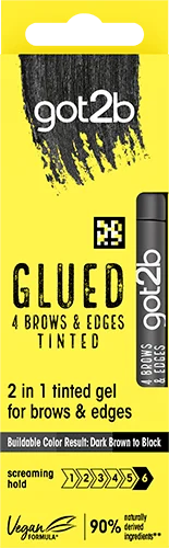 Schwarzkopf got2b Glued 4 Brows & Edges Pigmenterad Gel 2-i-1 Svart 16 ml Schwarzkopf
