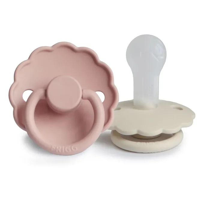 FRIGG Daisy Silicone 2-Pack Blush/Cream Size 2 FRIGG