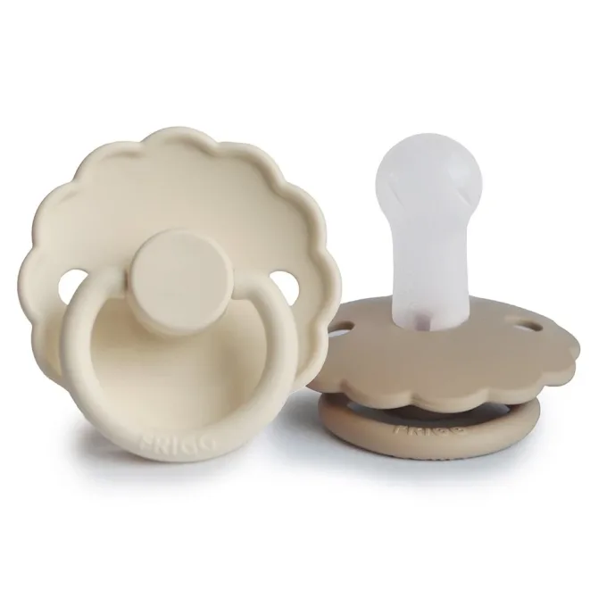 FRIGG Daisy Silicone 2-Pack Cream/Croissant Size 2 FRIGG