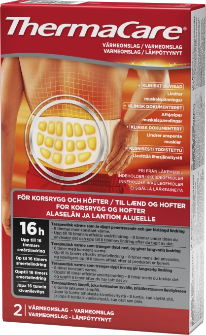 ThermaCare Nedre Rygg & Höft 2  st Thermacare