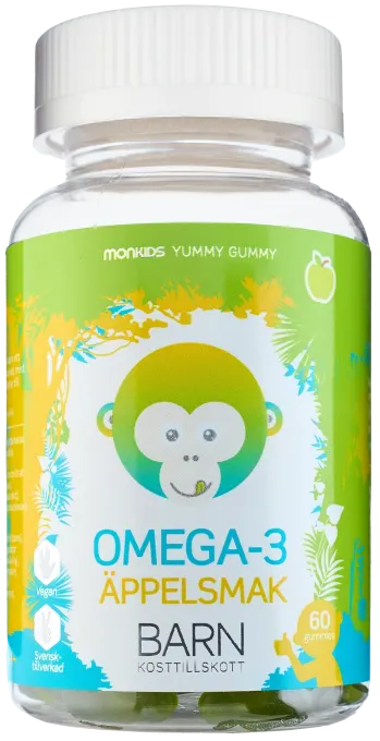Monkids Omega-3 Barn Äpple 60 st Monkids