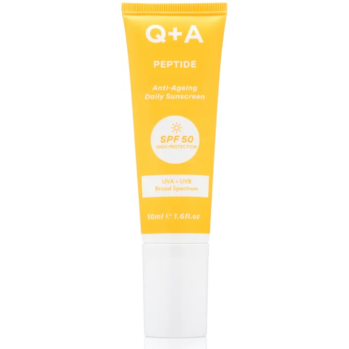 Q+A SPF 50 Peptide Sunscreen 50 ml Q+A