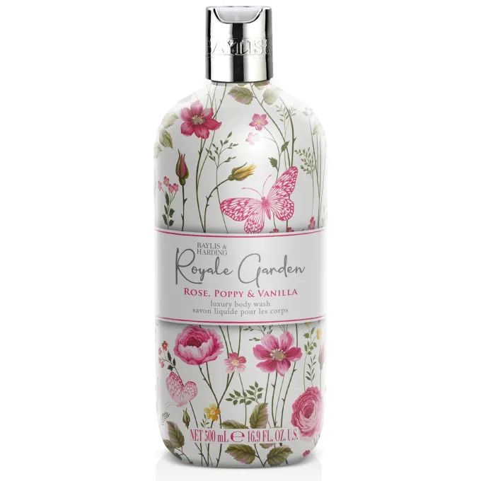 Baylis & Harding Royale Garden Rose, Poppy & Vanilla Body Wash 500 ml Baylis & Harding