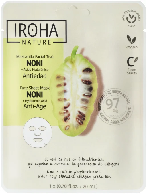 Iroha Nature Anti-Age Noni Face Sheet Mask 20 ml Iroha Nature