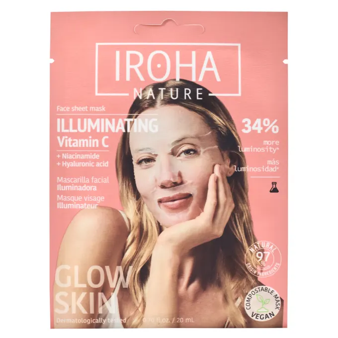 Iroha Nature Illuminating Vitamin C Face Sheet Mask 20 ml Iroha Nature