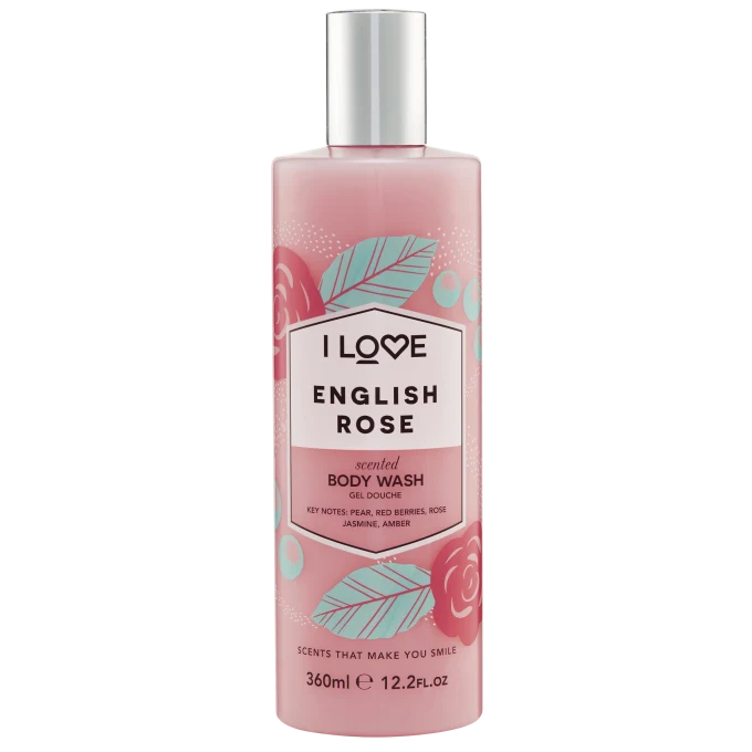 I LOVE Signature Body Wash English Rose 360 ml I Love...