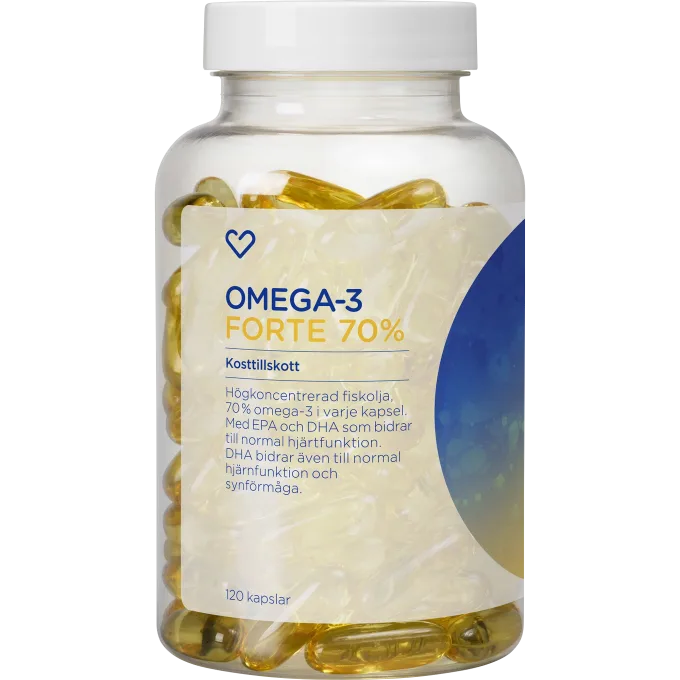 Hjärtats Omega-3 Forte Kapsel 120st Hjärtats