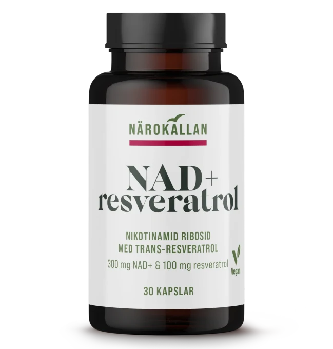 Närokällan NAD+ Resveratrol 30 kapslar Närokällan