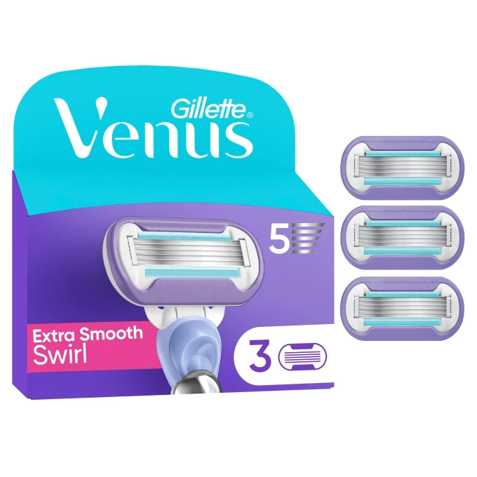 Gillette Venus Extra Smooth Swirl Rakblad 3-pack Venus