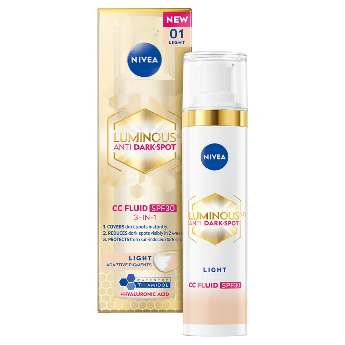 Nivea Luminous 630 Anti Dark-Spot CC Fluid 3-in-1 40 ml 01 Light Nivea