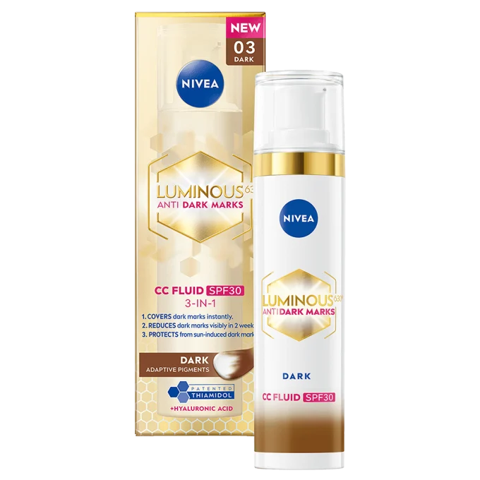 Nivea Luminous 630 Anti Dark-Spot CC Fluid 3-in-1 40 ml 03 Dark Nivea