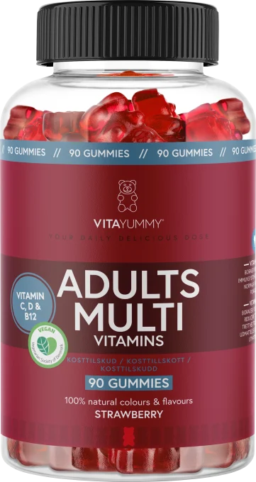 VitaYummy Adults Multivitamin Strawberry 90 st VitaYummy