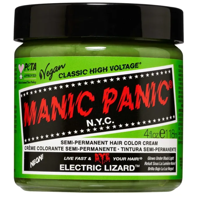 Manic Panic Classic High Voltage Semi-Permanent Hair Color Cream 118 ml Electric Lizard Manic Panic