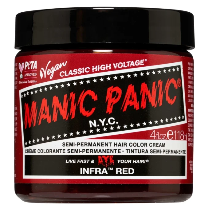 Manic Panic Classic High Voltage Semi-Permanent Hair Color Cream 118 ml Infra Red Manic Panic