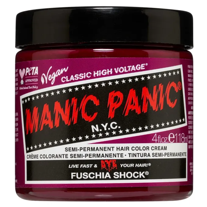 Manic Panic Classic High Voltage Semi-Permanent Hair Color Cream 118 ml Fuschia Shock Manic Panic