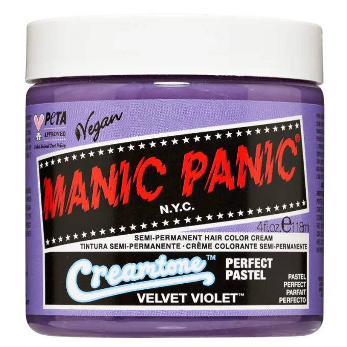 Manic Panic Classic High Voltage Semi-Permanent Hair Color Cream 118 ml Velvet Violet Manic Panic
