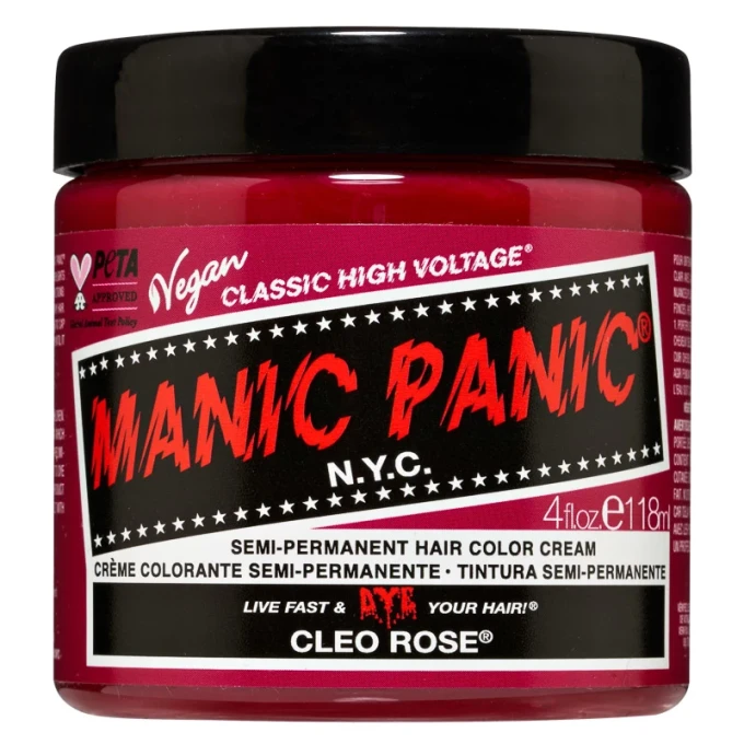 Manic Panic Classic High Voltage Semi-Permanent Hair Color Cream 118 ml Cleo Rose Manic Panic