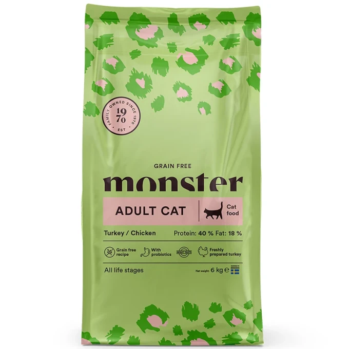 Monster Cat Grain Free Adult Turkey/Chicken  6 kg Monster