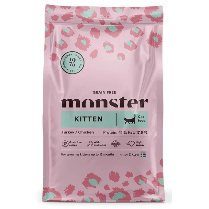 Monster Cat Grain Free Kitten Turkey/Chicken 2 kg Monster