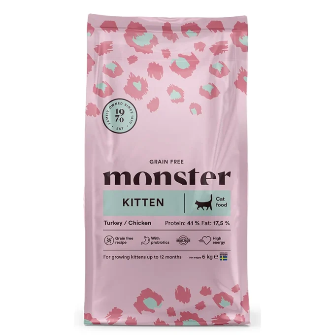 Monster Cat Grain Free Kitten Turkey/Chicken 6 kg Monster