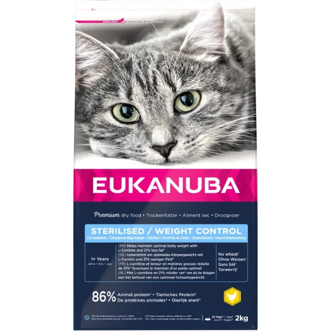 Eukanuba Cat Sterilised/Weight Control 2 kg eukanuba