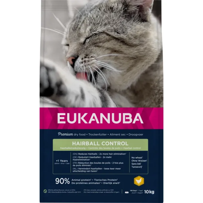 Eukanuba Cat Hairball Control 10 kg eukanuba