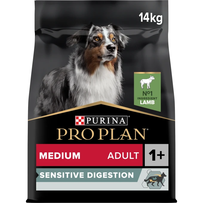 PURINA PRO PLAN Medium Adult Sensitive Digestion Lamm Torrfoder Hund 14kg Purina Pro Plan